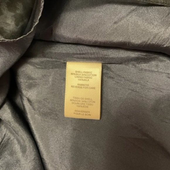 Rebecca Taylor Silk Leopard Gathered Mini Dress in Blue Size 4 - Picture 9 of 9